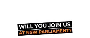 Loin us at NSW Parliament